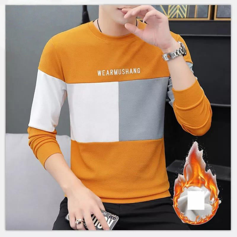 Men's Color Block Long-Sleeve T-Shirt AZ-8885
