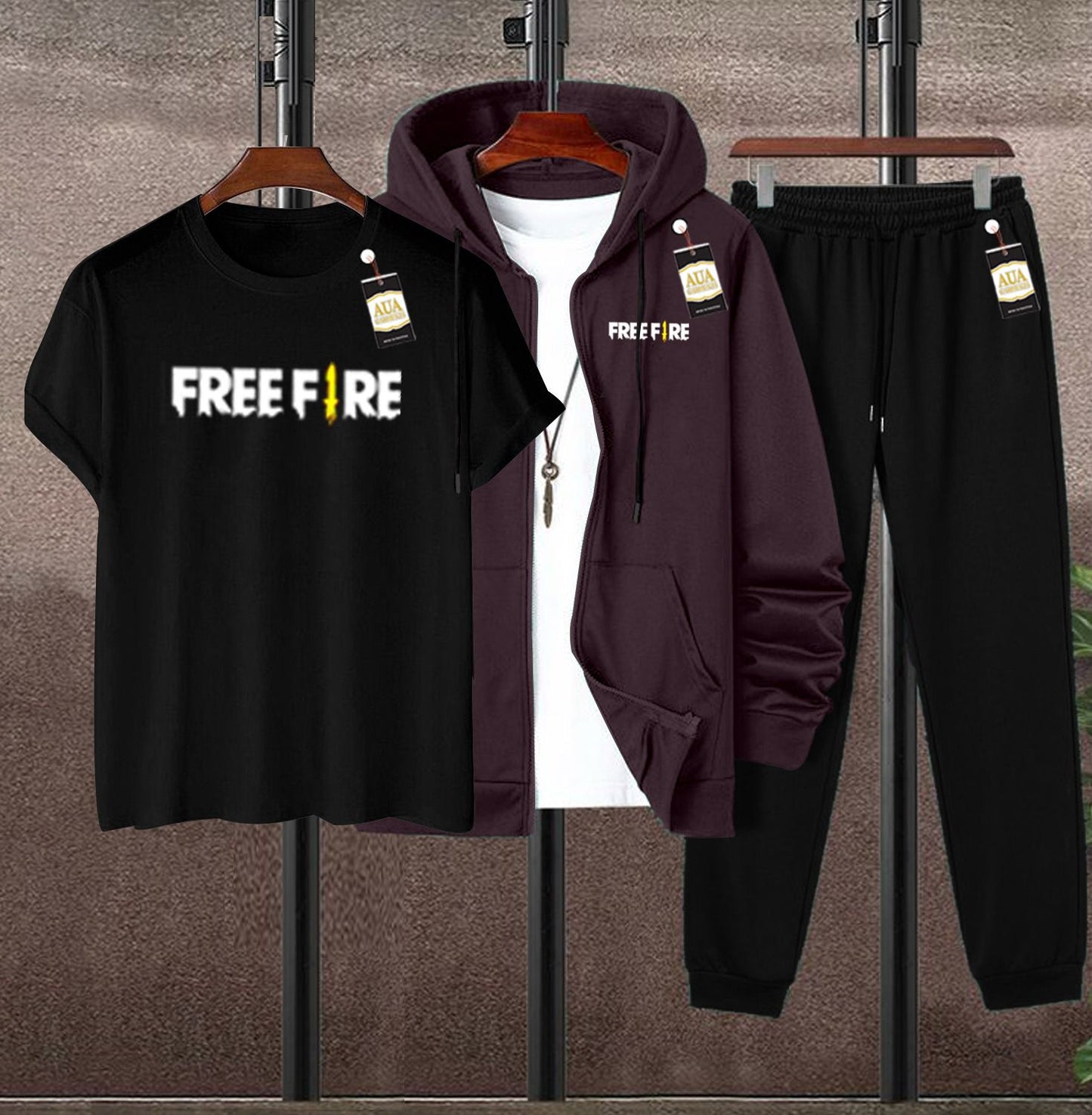 MEN'S CASUAL 3-PIECE ATHLETIC/LEISURE TRACKS SUIT AZ-4488