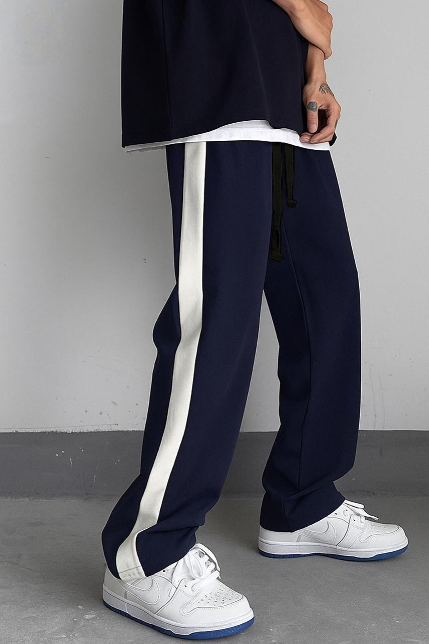 Men's Side Stripe Casual Baggy Sweatpants AZ-0011
