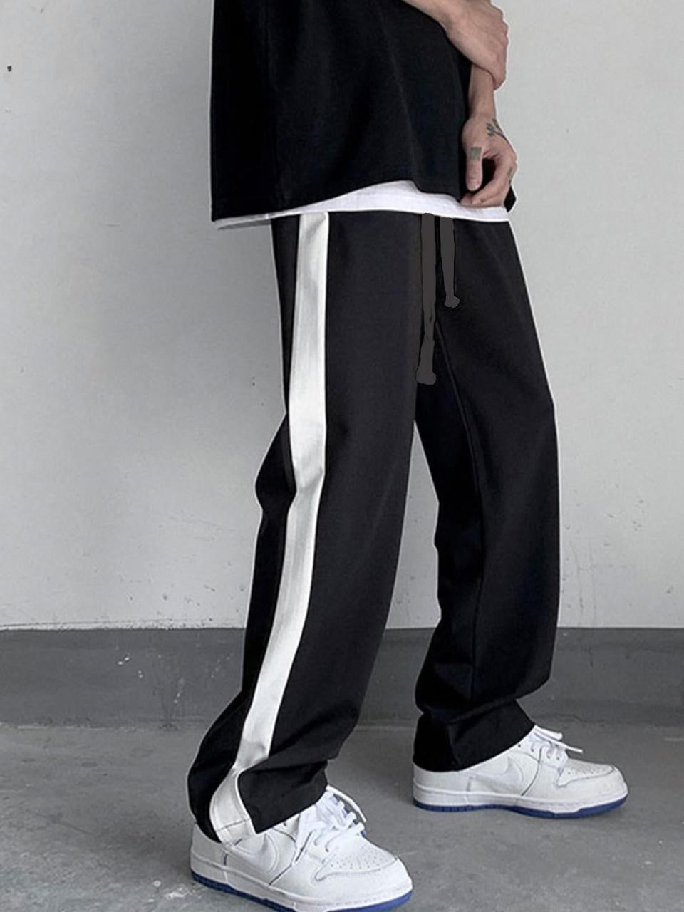 Men's Side Stripe Casual Baggy Sweatpants AZ-0011