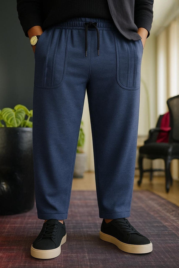 Men's Relaxed Fit Cropped Sweatpants with Pockets AZ-0022