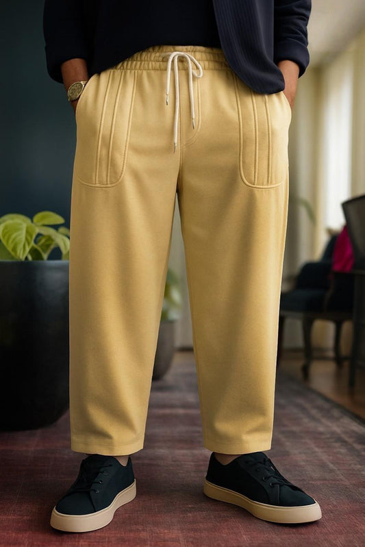 Men's Relaxed Fit Cropped Sweatpants with Pockets AZ-0022
