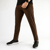 Men's Solid Tapered-Fit Track Pants AZ-0055