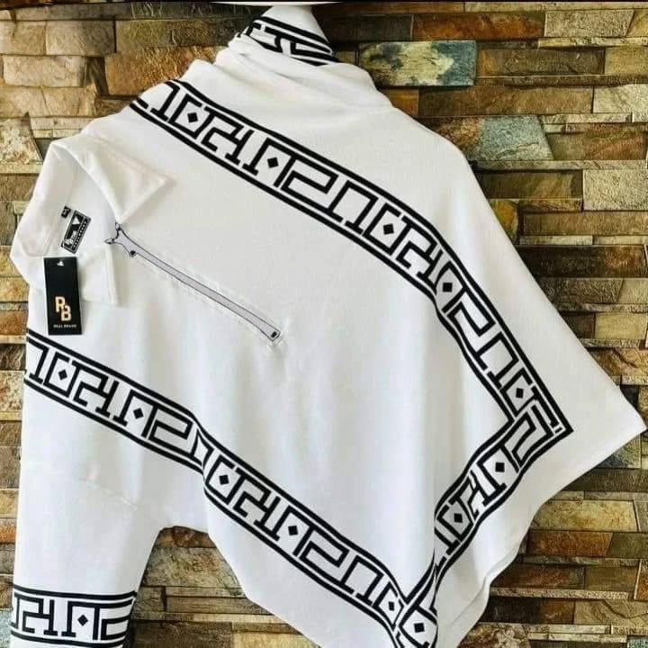 Men's Diagonal-Stripe High Neck T-Shirt with Zipper Detail AZ-9995