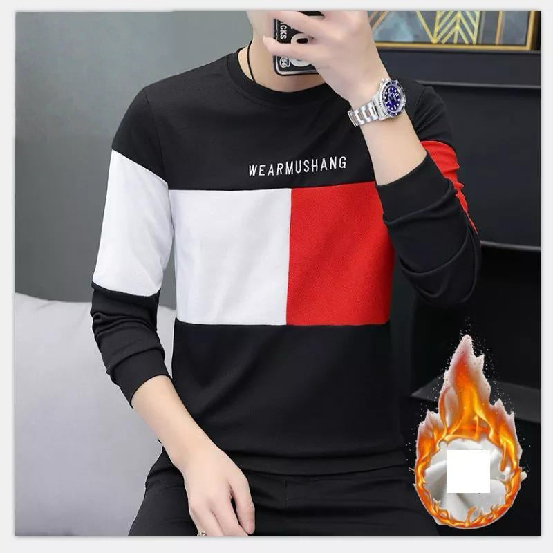 Men's Color Block Long-Sleeve T-Shirt AZ-8885