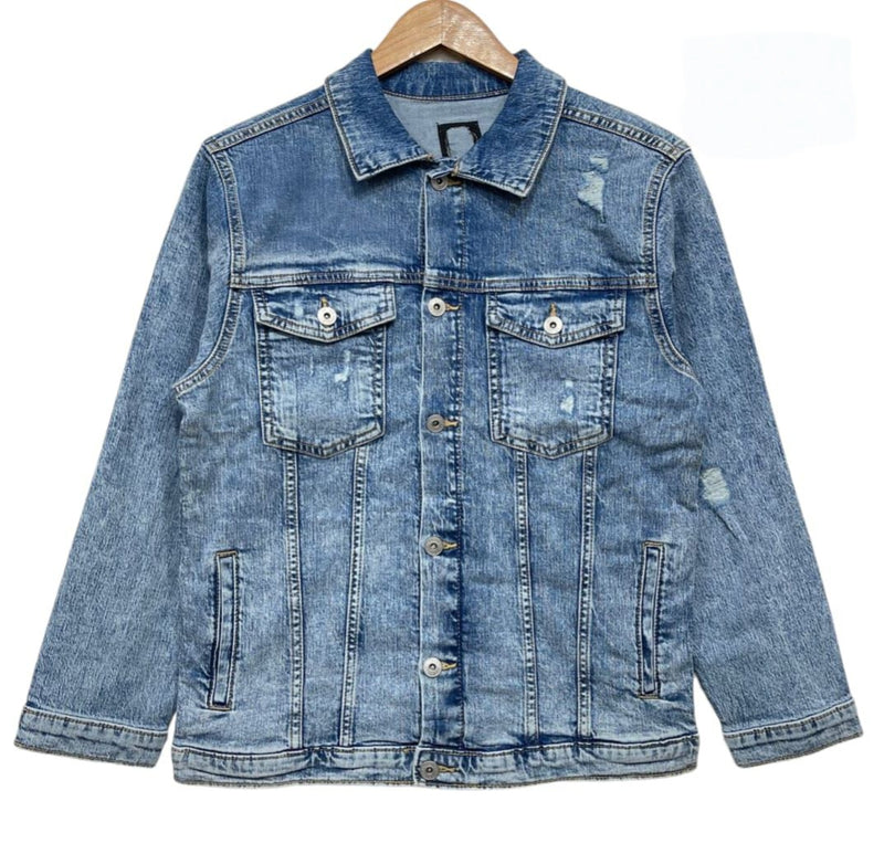 Girl's Distressed Denim Jacket AZ-3321