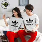 Couple's Coordinated Printed T-Shirt and Pajama Lounge Wear Set AZ-3300
