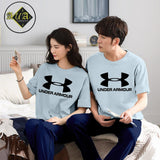 Couple's Coordinated Printed T-Shirt and Pajama Lounge Wear Set AZ-3300