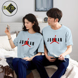 Couple's Coordinated Printed T-Shirt and Pajama Lounge Wear Set AZ-3300