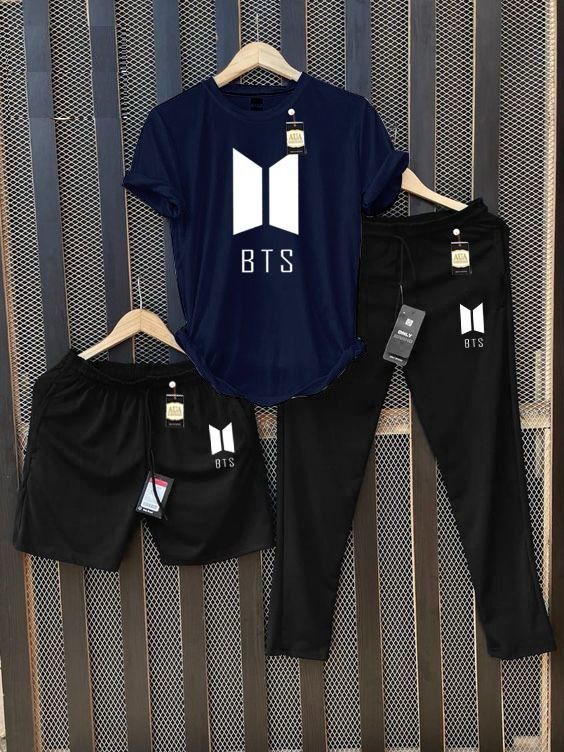 Men's Printed T-Shirt and Joggers/Shorts Combo Tracksuit Set AZ-4400