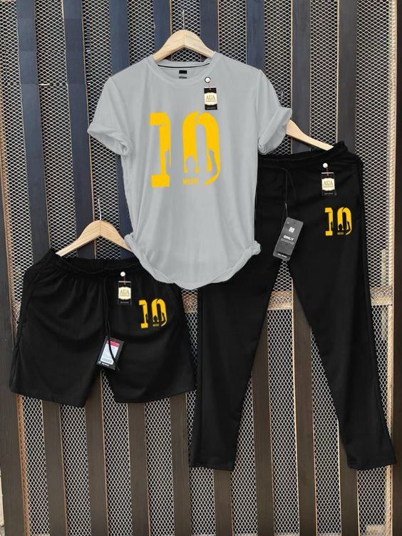 Men's Printed T-Shirt and Joggers/Shorts Combo Tracksuit Set AZ-4400