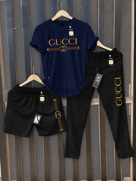 Men's Printed T-Shirt and Joggers/Shorts Combo Tracksuit Set AZ-4400