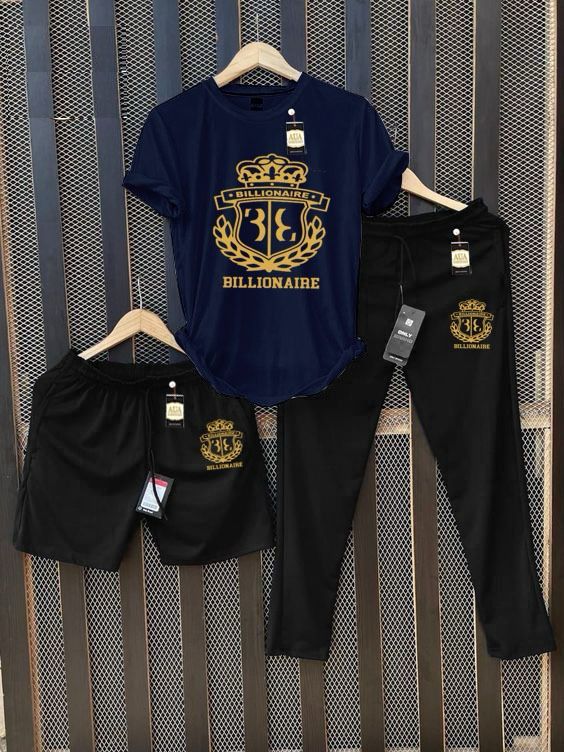 Men's Printed T-Shirt and Joggers/Shorts Combo Tracksuit Set AZ-4400