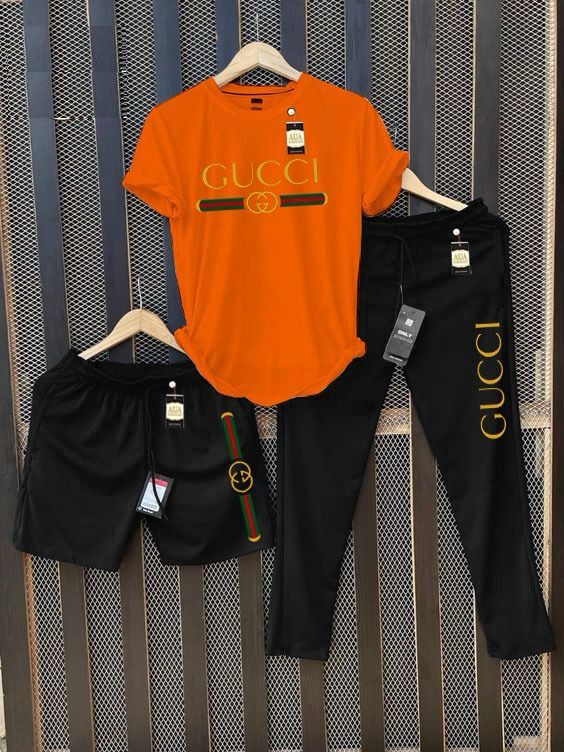 Men's Printed T-Shirt and Joggers/Shorts Combo Tracksuit Set AZ-4400
