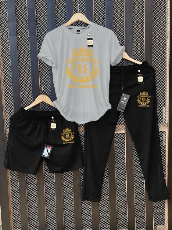 Men's Printed T-Shirt and Joggers/Shorts Combo Tracksuit Set AZ-4400