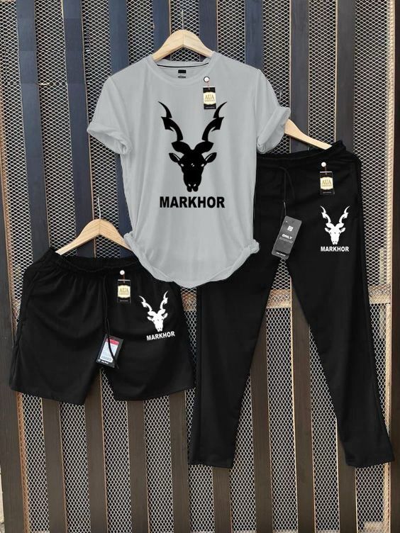 Men's Printed T-Shirt and Joggers/Shorts Combo Tracksuit Set AZ-4400