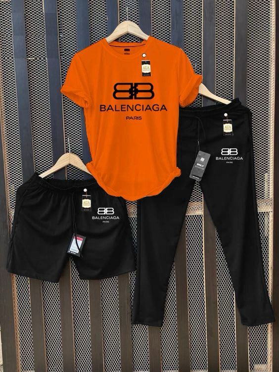 Men's Printed T-Shirt and Joggers/Shorts Combo Tracksuit Set AZ-4400