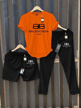 Men's Printed T-Shirt and Joggers/Shorts Combo Tracksuit Set AZ-4400