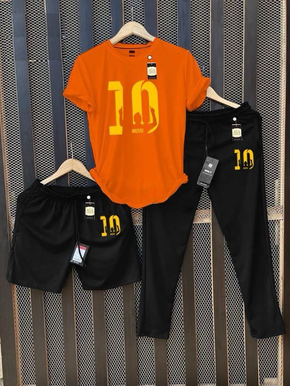 Men's Printed T-Shirt and Joggers/Shorts Combo Tracksuit Set AZ-4400