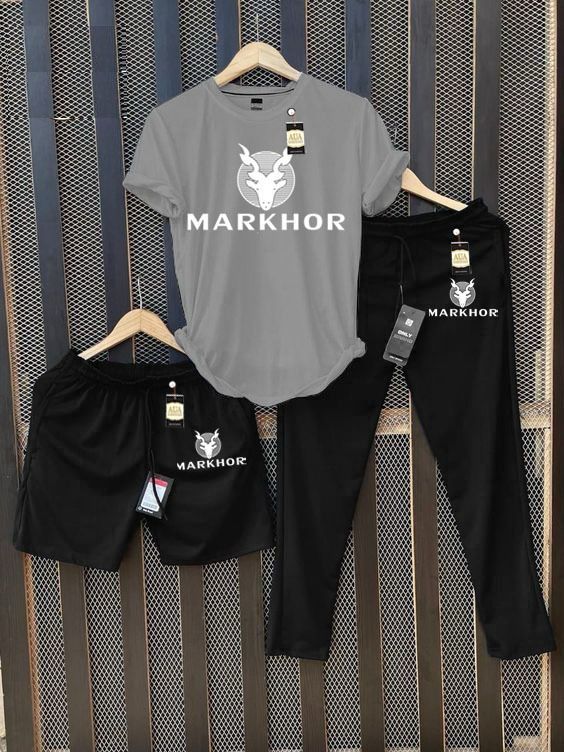 Men's Printed T-Shirt and Joggers/Shorts Combo Tracksuit Set AZ-4400