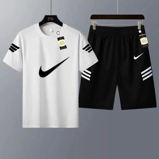 Men's Casual Printed T-Shirt and Shorts Tracksuit Set AZ-4401