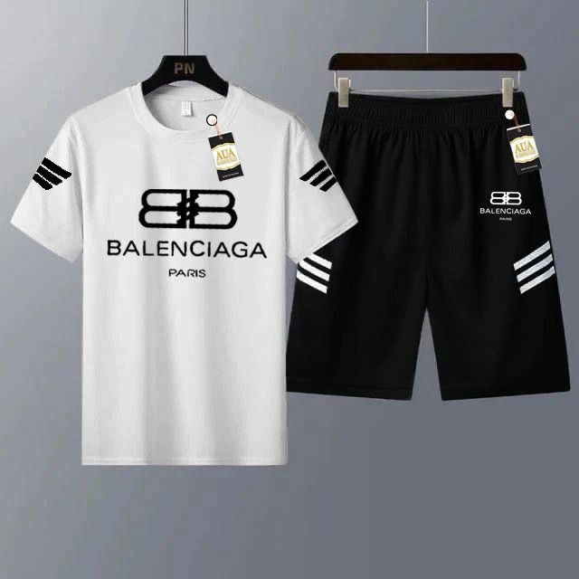 Men's Casual Printed T-Shirt and Shorts Tracksuit Set AZ-4401