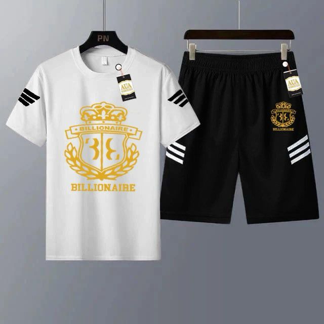 Men's Casual Printed T-Shirt and Shorts Tracksuit Set AZ-4401