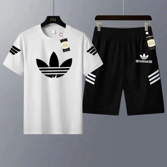 Men's Casual Printed T-Shirt and Shorts Tracksuit Set AZ-4401