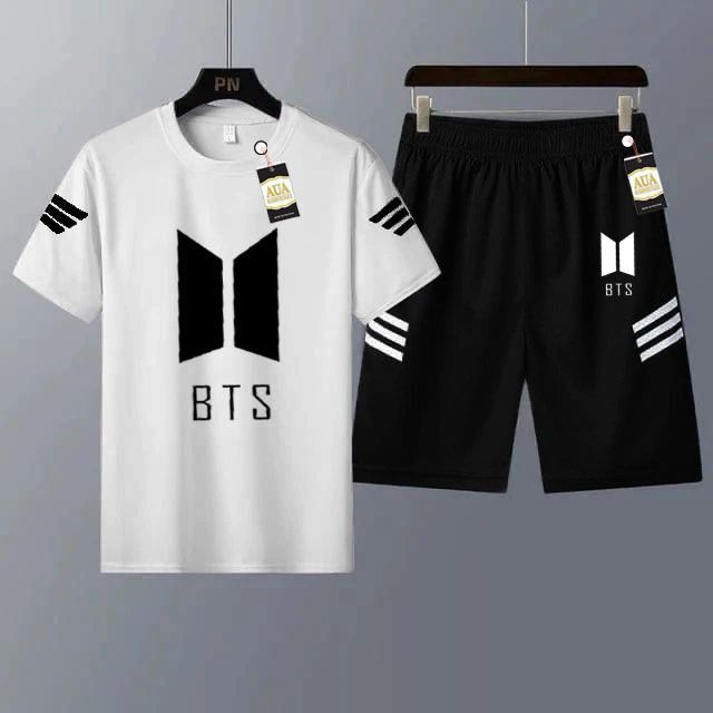 Men's Casual Printed T-Shirt and Shorts Tracksuit Set AZ-4401