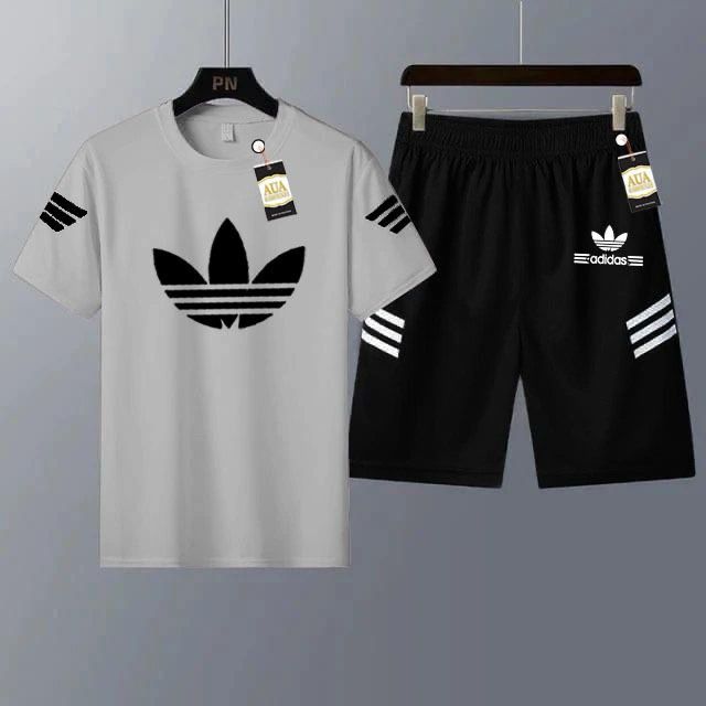 Men's Casual Printed T-Shirt and Shorts Tracksuit Set AZ-4401