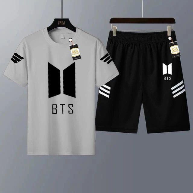 Men's Casual Printed T-Shirt and Shorts Tracksuit Set AZ-4401