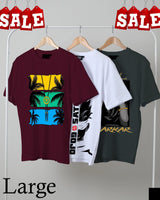Men's Casual Printed Round Neck T-Shirt Combo Pack AZ-5500
