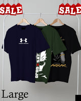 Men's Casual Printed Round Neck T-Shirt Combo Pack AZ-5500