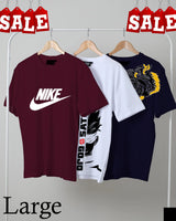 Men's Casual Printed Round Neck T-Shirt Combo Pack AZ-5500