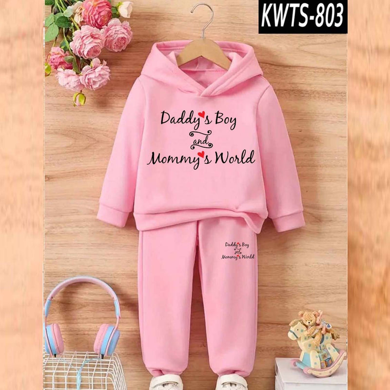 Kids' Printed Hoodie and Trouser Tracksuit Set