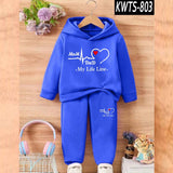 Kids' Printed Hoodie and Trouser Tracksuit Set