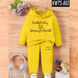 Kids' Printed Hoodie and Trouser Tracksuit Set