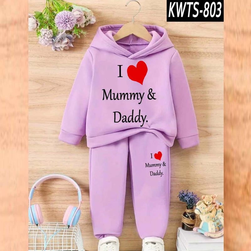 Kids' Printed Hoodie and Trouser Tracksuit Set