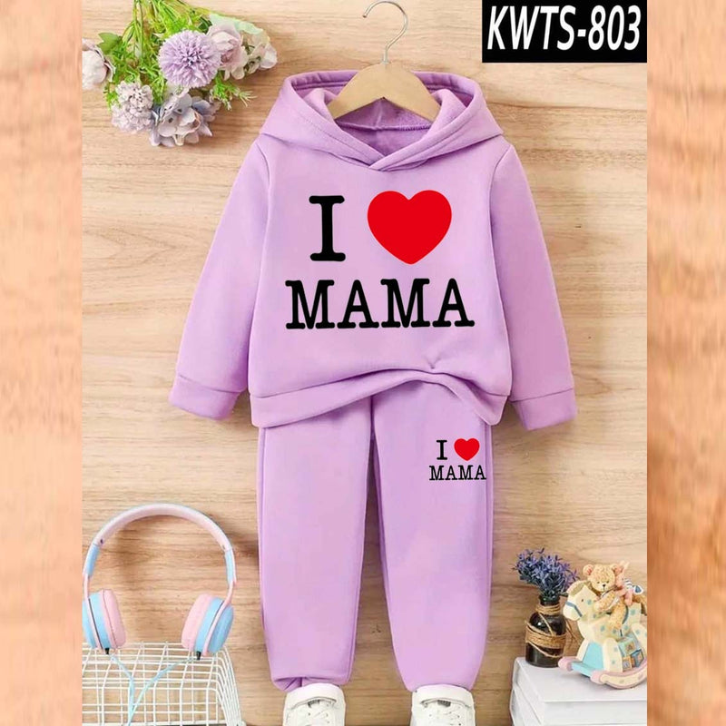 Kids' Printed Hoodie and Trouser Tracksuit Set