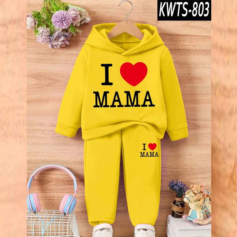 Kids' Printed Hoodie and Trouser Tracksuit Set