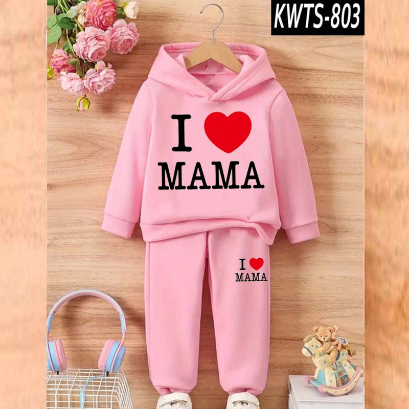 Kids' Printed Hoodie and Trouser Tracksuit Set