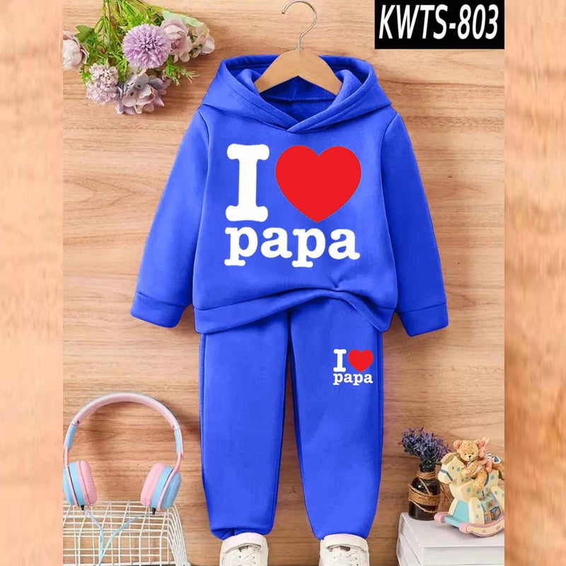 Kids' Printed Hoodie and Trouser Tracksuit Set