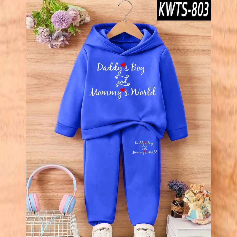 Kids' Printed Hoodie and Trouser Tracksuit Set
