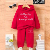Kids' Printed Hoodie and Trouser Tracksuit Set