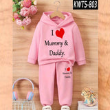 Kids' Printed Hoodie and Trouser Tracksuit Set