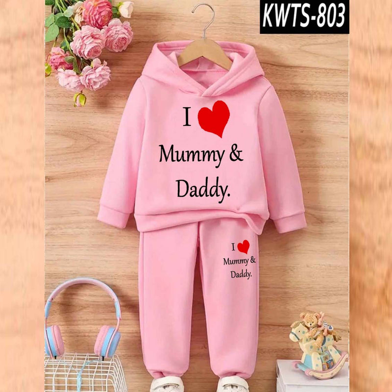 Kids' Printed Hoodie and Trouser Tracksuit Set