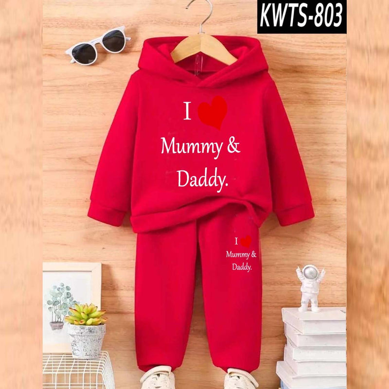 Kids' Printed Hoodie and Trouser Tracksuit Set