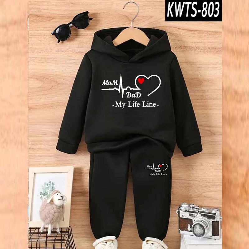 Kids' Printed Hoodie and Trouser Tracksuit Set