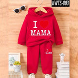 Kids' Printed Hoodie and Trouser Tracksuit Set