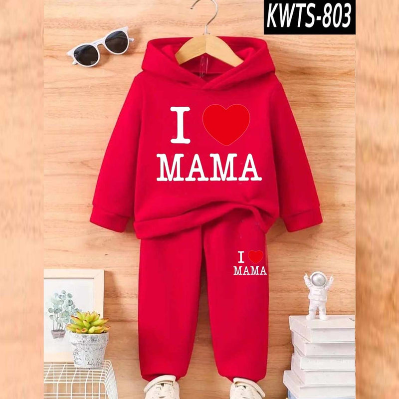 Kids' Printed Hoodie and Trouser Tracksuit Set